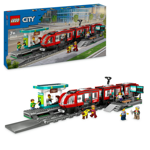 LEGO City 60423 Downtown Tram and Station - Brick Store