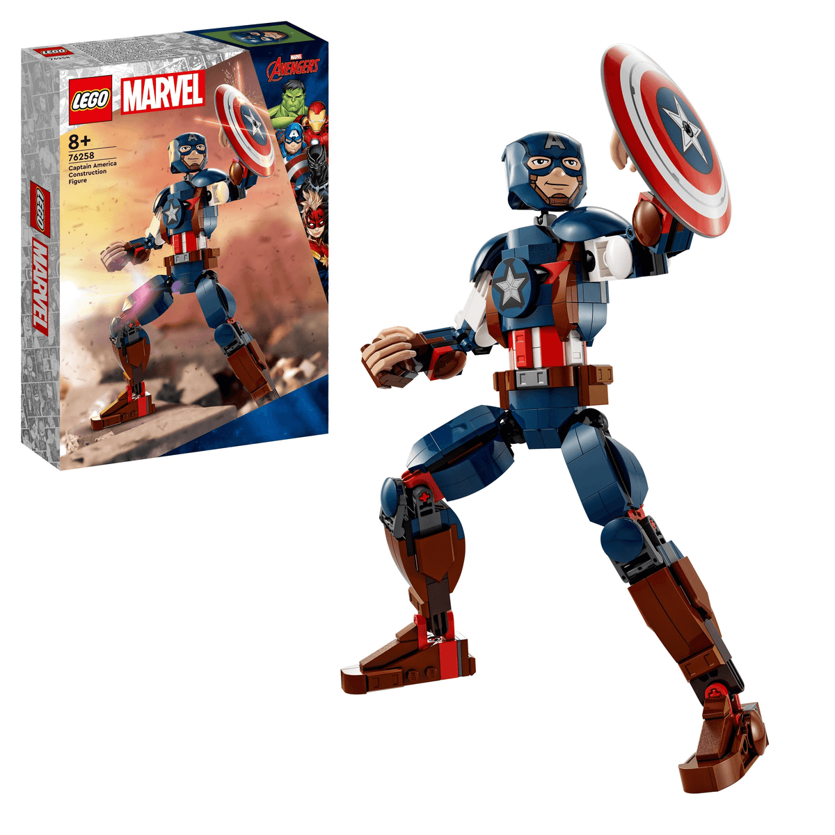 Minifigure LEGO® Marvel - Captain America - Super Briques