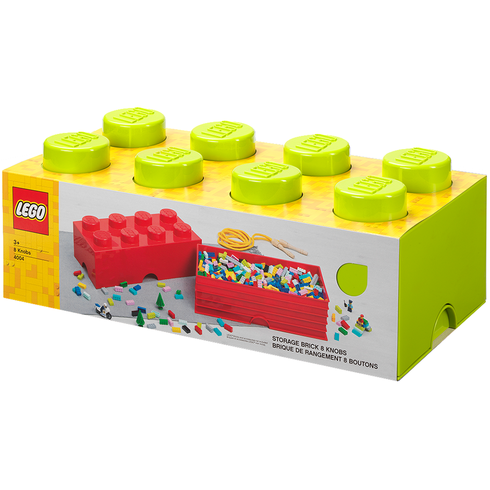 LEGO 4004 Storage Brick 8 - Lime Green - Brick Store NZ